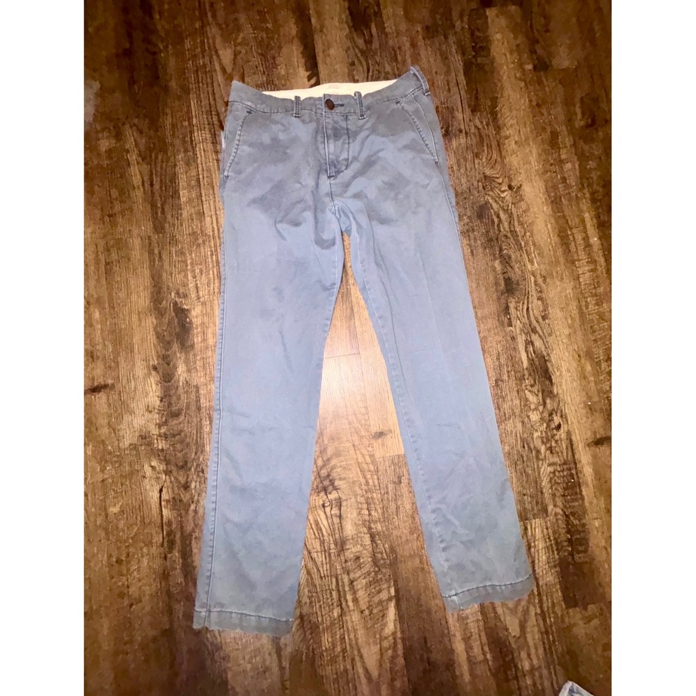 Hollister Slim Straight Chino Pants Mens 29x32 Light Blue Casual Trousers